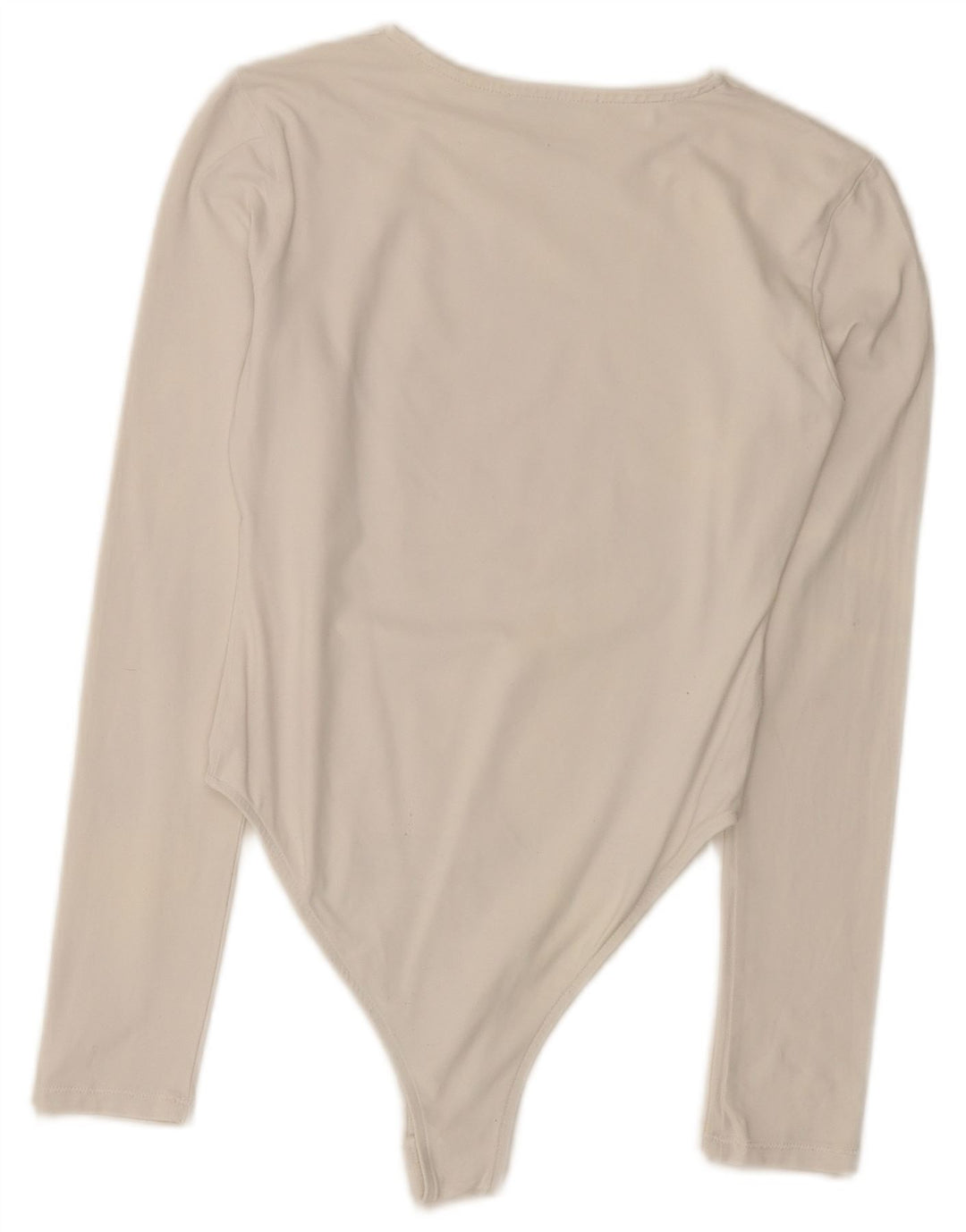 ZARA Womens Long Sleeve Bodysuit UK 12 Medium White