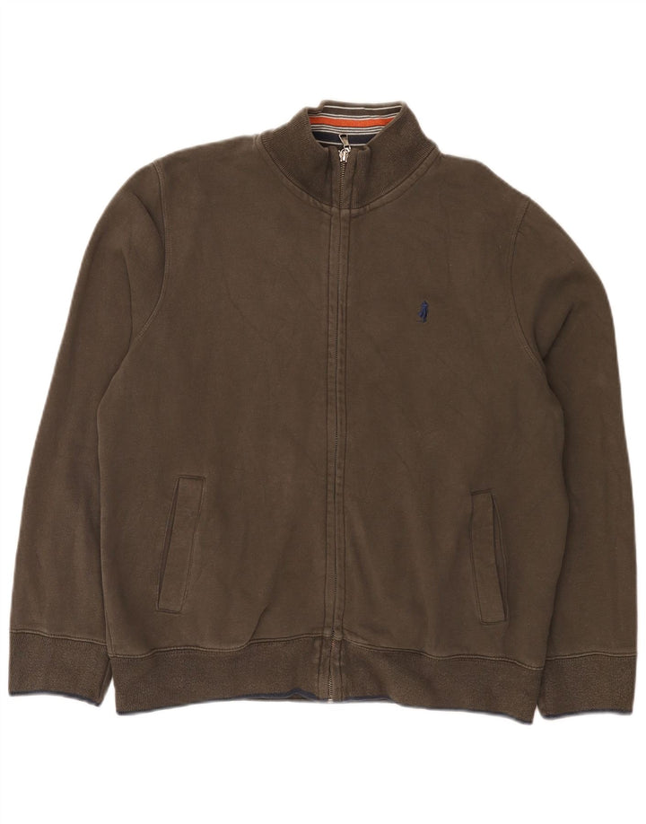 Marlboro Classics Chándal para hombre Chaqueta superior Grande Marrón Algodón Clásico