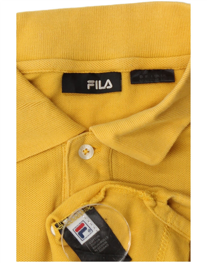 FILA Polo Hombre Algodón Amarillo Medio