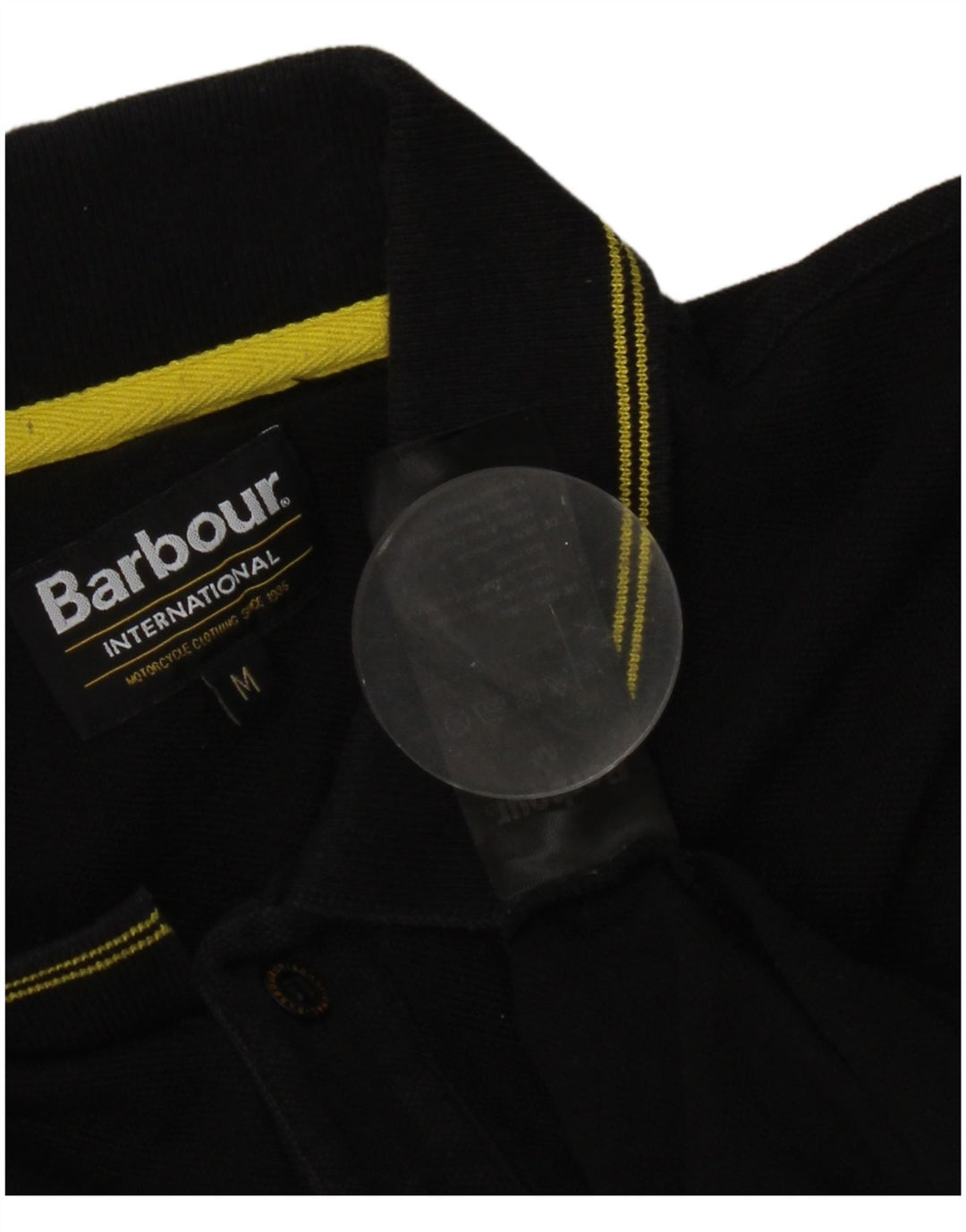 Polo Barbour Hombre Algodón A Rayas Negro Mediano
