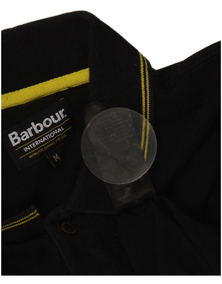 Polo Barbour Hombre Algodón A Rayas Negro Mediano