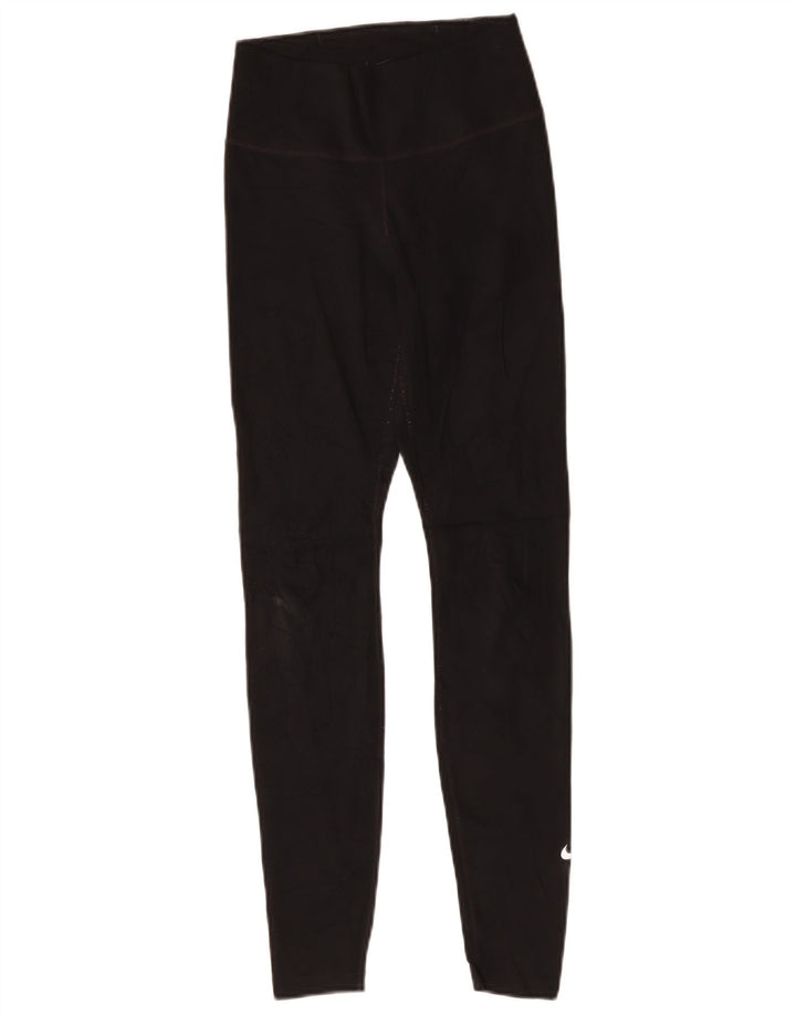 Nike Leggings para mujer UK 6 XS Negro Poliéster