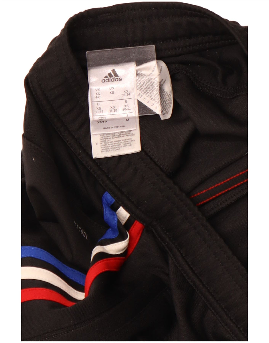 ADIDAS Mujer Climacool Chándal Pantalones UK 4/6 XS Negro Colorblock