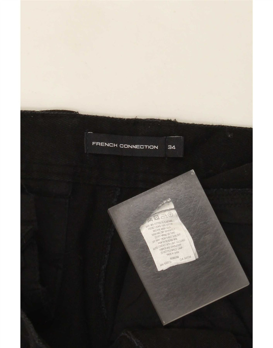 Vaqueros cónicos para hombre de French Connection W34 L27 Algodón negro