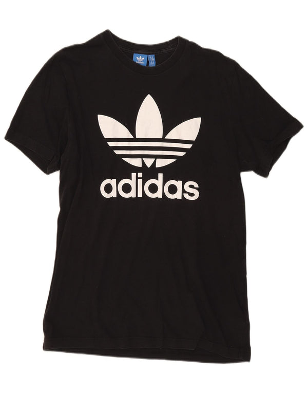 Adidas - Camiseta gráfica para hombre, talla mediana, algodón negro