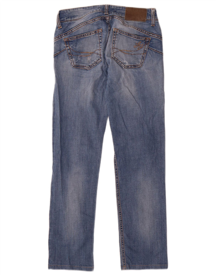 Vaqueros Rectos Desgastados Mujer Liu Jo W26 L27 Azul