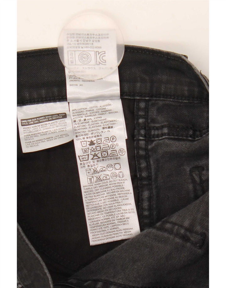 Levi's Vaqueros Slim Mujer W30 L29 Algodón Negro