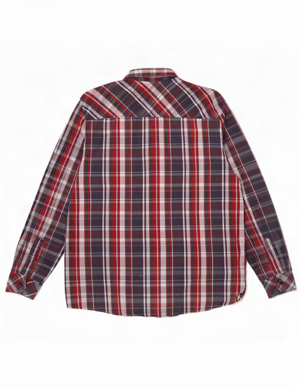 Mustang Camisa Regular Fit para Hombre Algodón A Cuadros Azul Grande