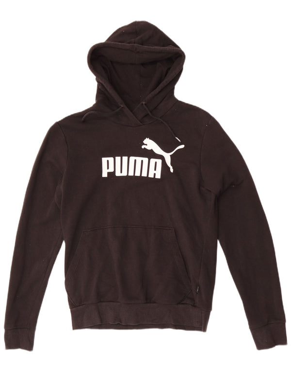 Puma Mujer Graphic Sudadera con capucha Jumper UK 10 Small Negro