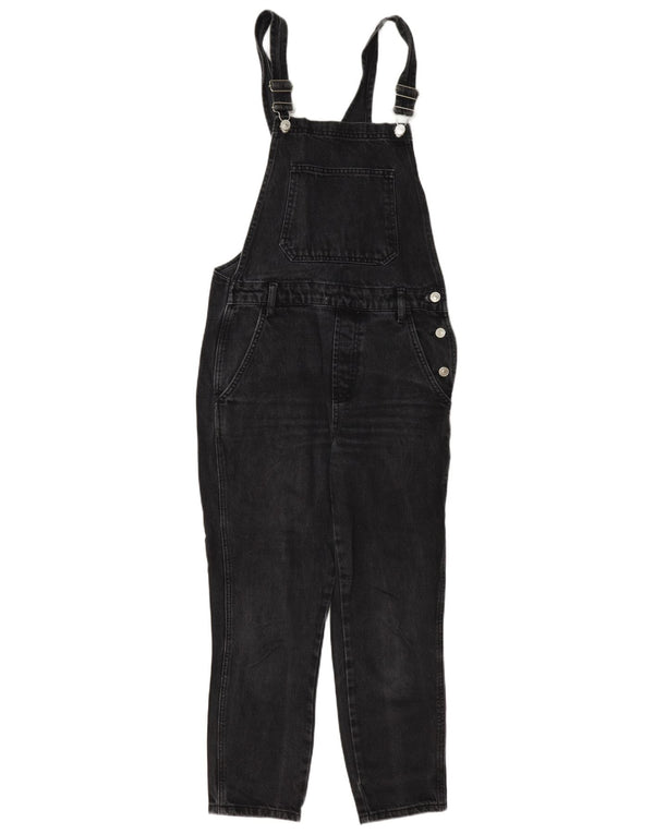 Topshop Jeans ajustados con peto para mujer UK 8 Small W27 L26 Algodón gris