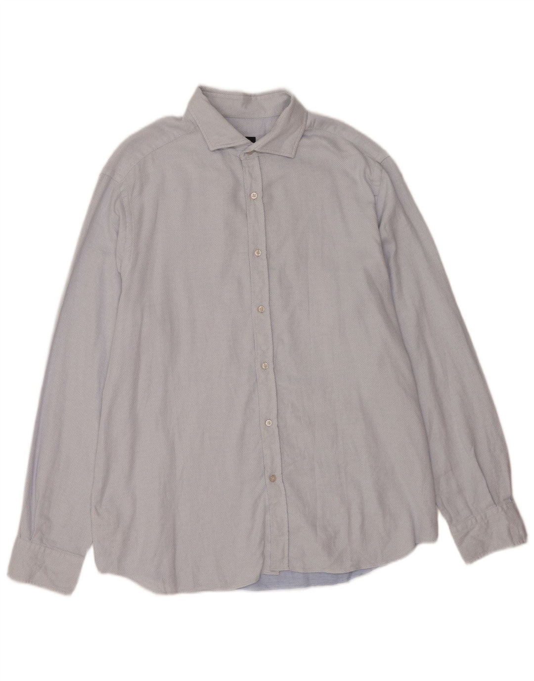 Camisa Hombre Massimo Dutti 2XL Algodón Lunares Azul