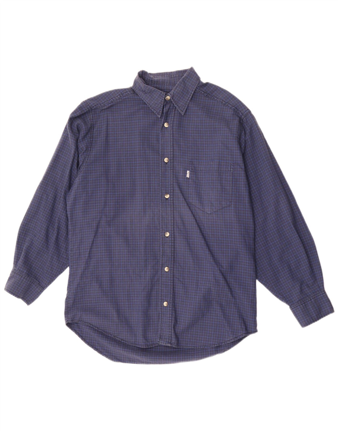 Levi's Hombre Camisa De Cuadros De Algodón A Cuadros Azul Medio