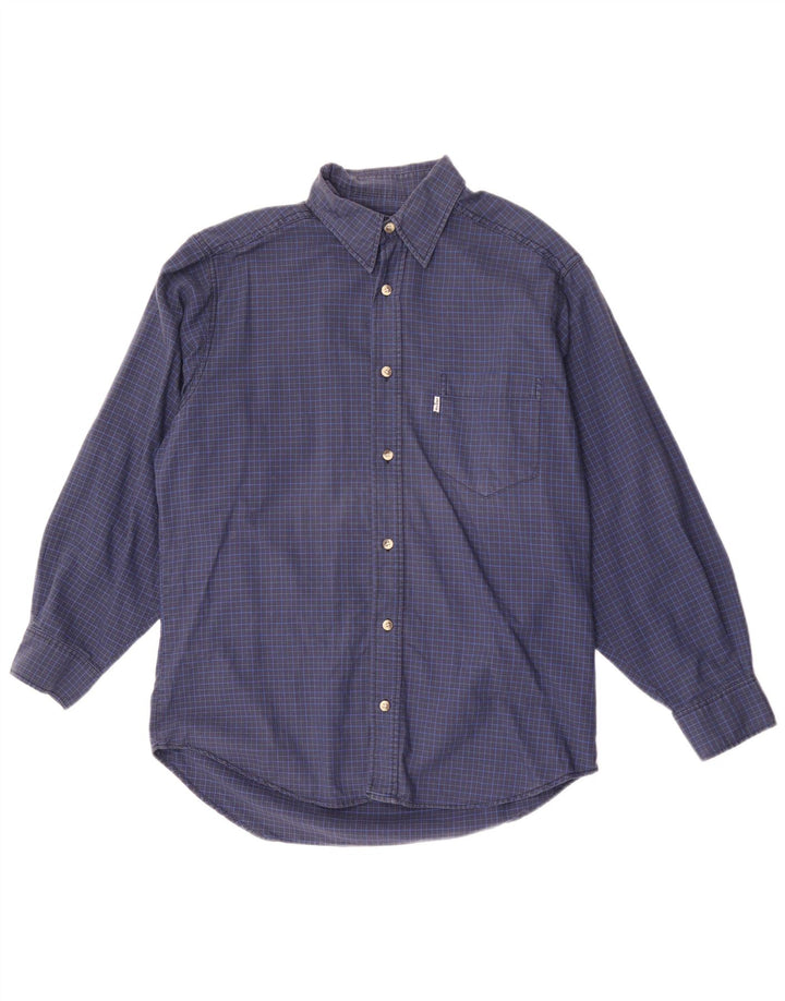 Levi's Hombre Camisa De Cuadros De Algodón A Cuadros Azul Medio