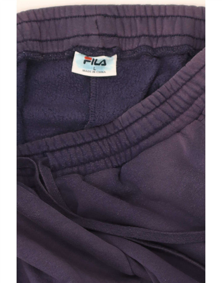 Fila Hombre Pantalones De Chándal Joggers Large Azul Marino