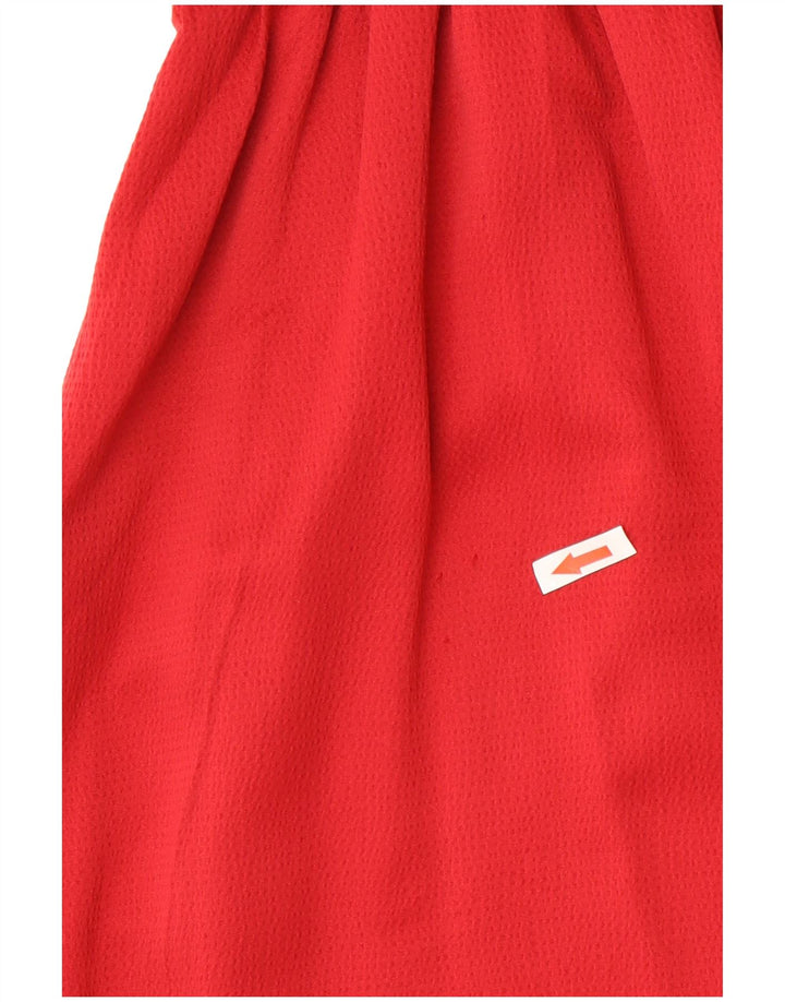 Michael Kors Vestido de un hombro para mujer US 2 XS Poliéster rojo