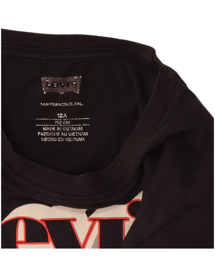 LEVI'S Camiseta gráfica para niño 11-12 años Azul marino