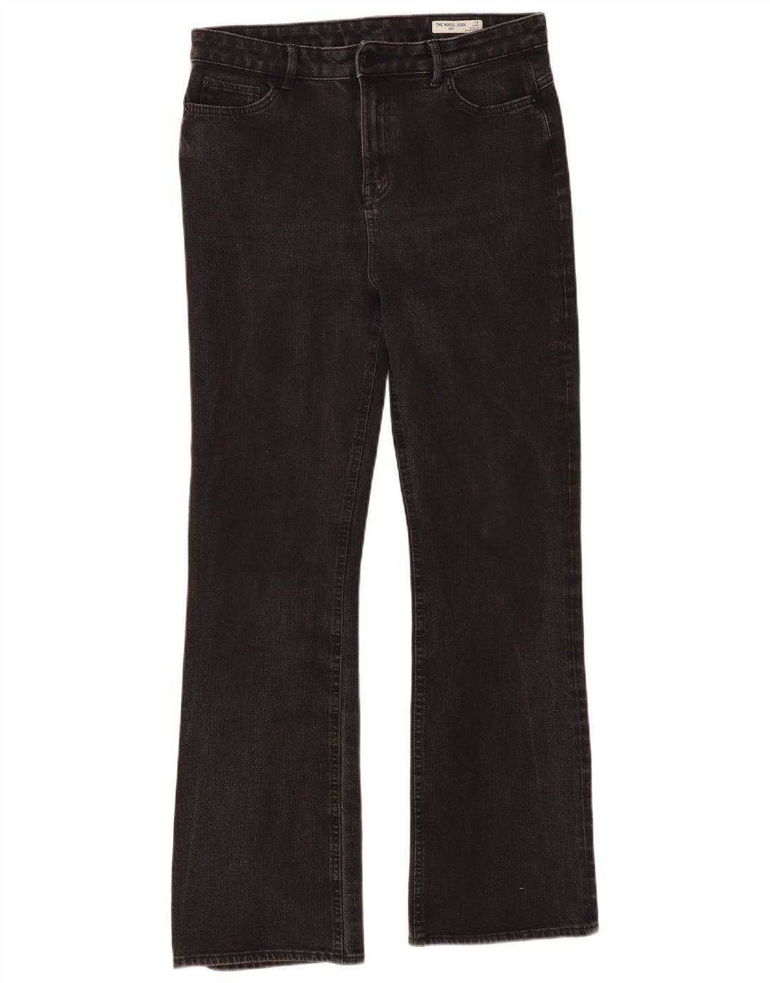 Marks & Spencer Vaqueros Bootcut para Mujer UK 14 Large W34 L31 Algodón Negro