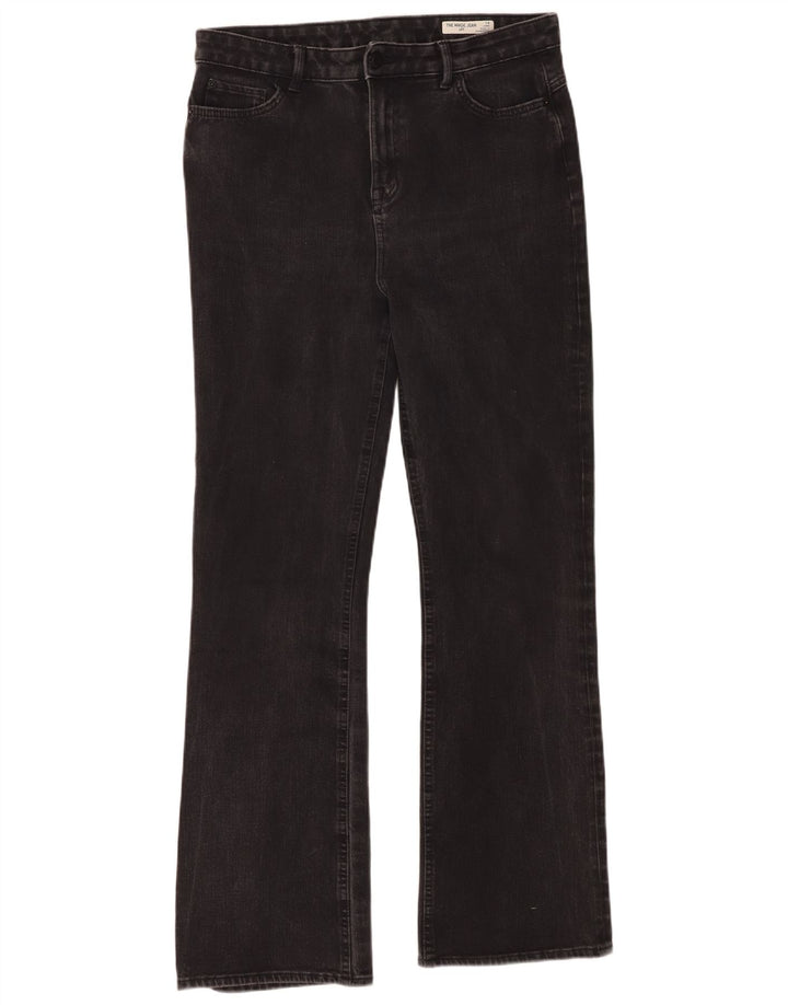 Marks & Spencer Vaqueros Bootcut para Mujer UK 14 Large W34 L31 Algodón Negro
