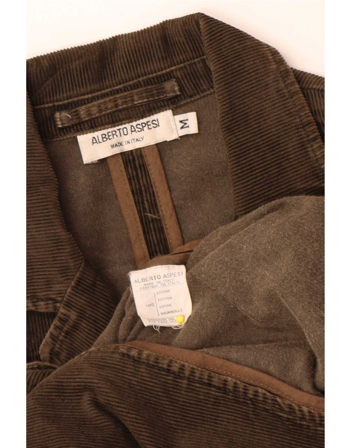 Alberto Aspesi Chaqueta tipo blazer de 3 botones para hombre UK 38 Algodón marrón medio