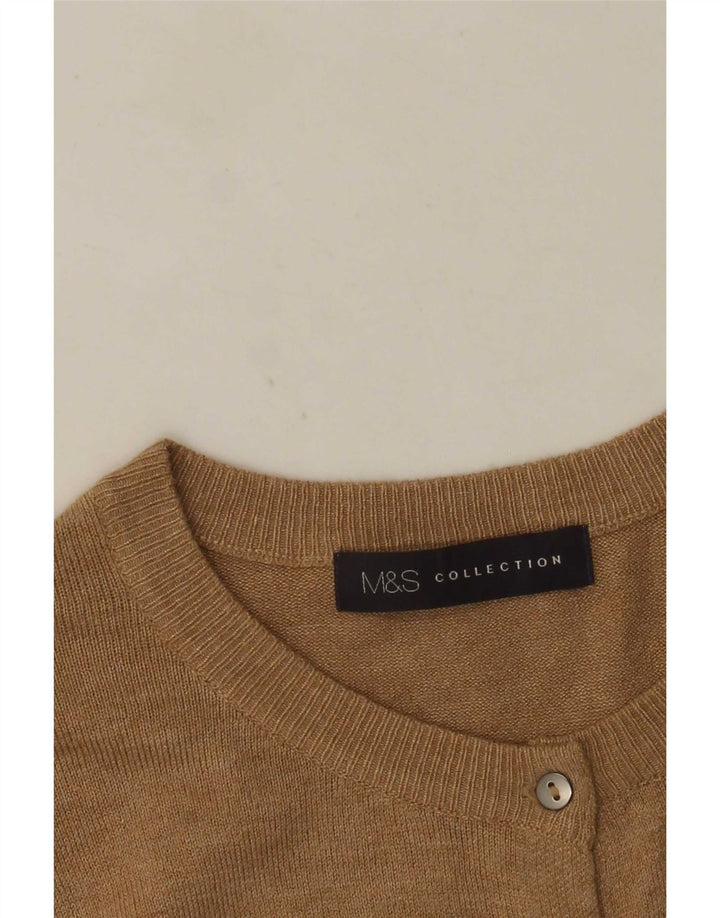 Marks & Spencer - Cárdigan para mujer, talla 40, color beige medio