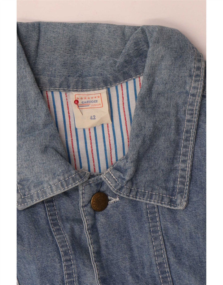 Chaqueta Vaquera Casucci Mujer IT 42 Algodón Azul Medio