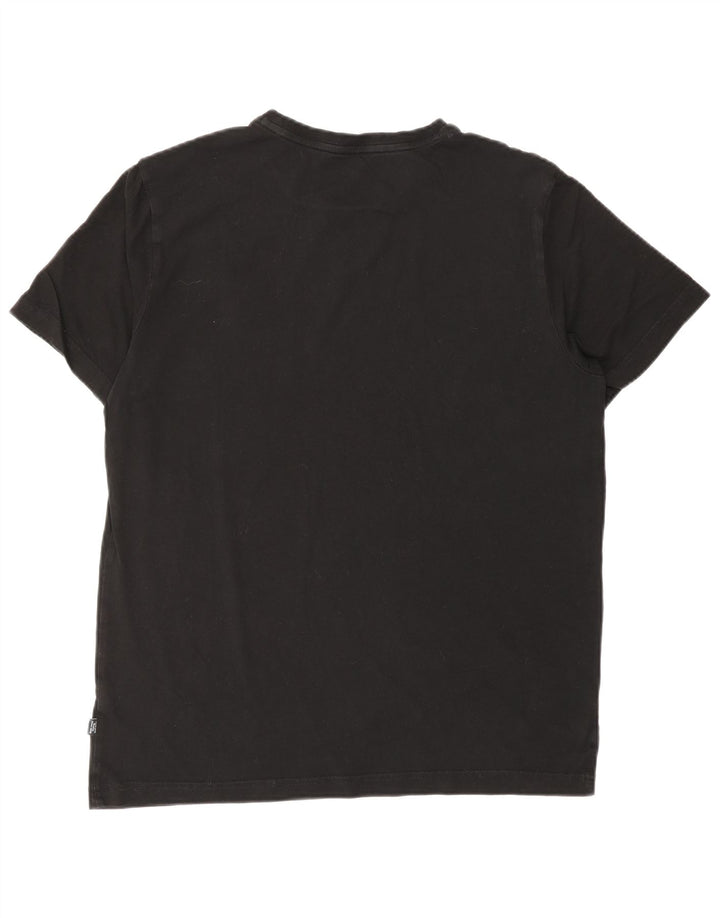 PUMA Camiseta gráfica para hombre Top mediano negro