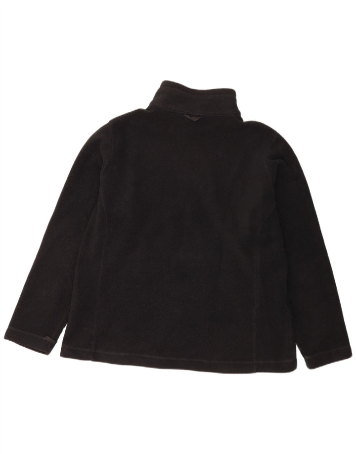 Jack Wolfskin Chaqueta polar con forro para hombre, talla 40, poliéster negro grande