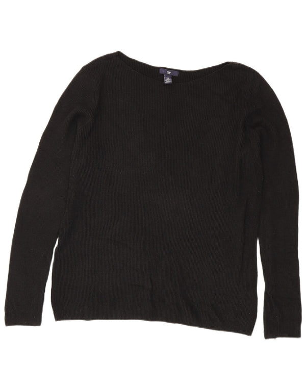 Gap Jersey para Mujer con Cuello Barco UK 40 XL Algodón Negro