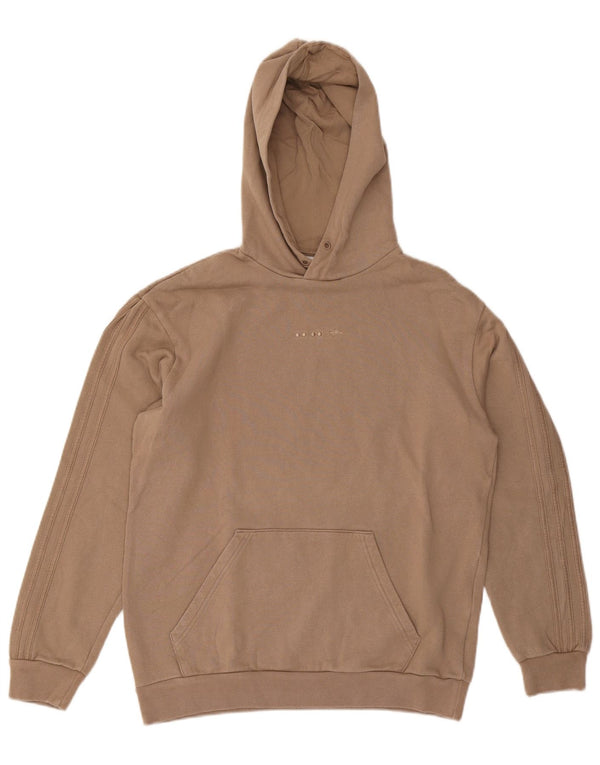 Adidas Hombre Sudadera Con Capucha Jumper XS Beige Algodón