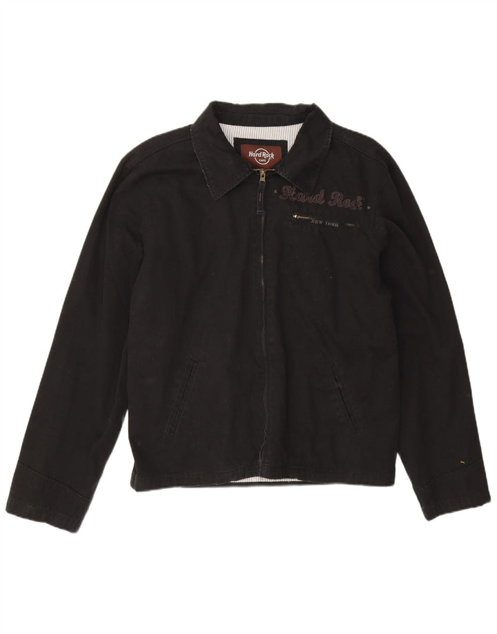 Hard Rock Cafe Chaqueta Bomber con Estampado New York para Hombre UK 38 Medium Black