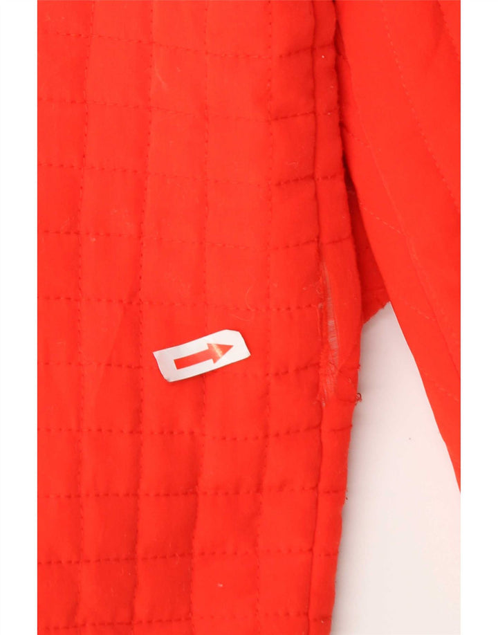 Zara Mujer Trafaluc Chaqueta Acolchada UK 46 Grande Naranja Poliéster