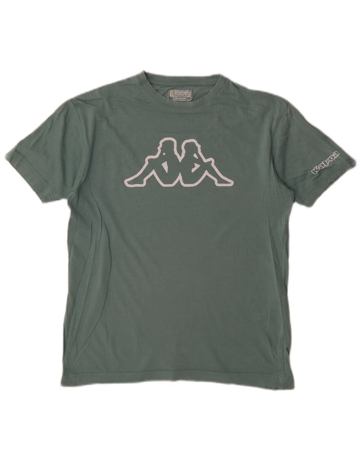 Kappa - Camiseta gráfica para mujer, talla 40, color verde medio