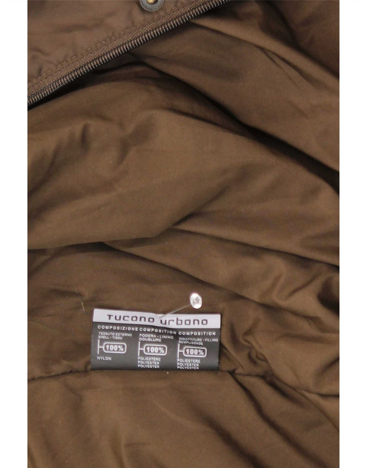Tucano Urbano Chaqueta utilitaria para hombre UK 38 Medium Brown Nylon