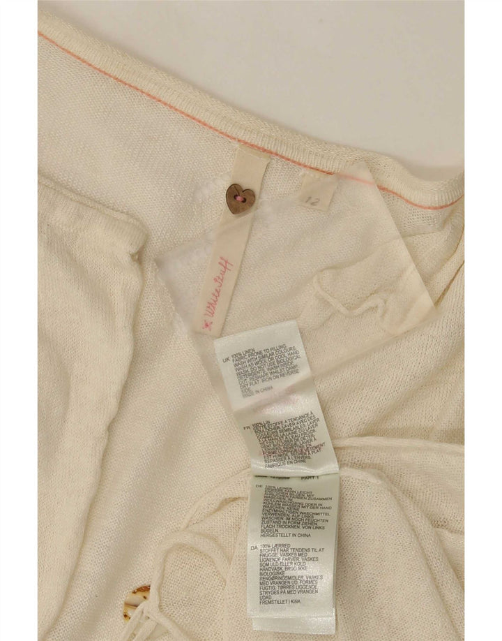Cárdigan para mujer de White Stuff, talla mediana, de lino