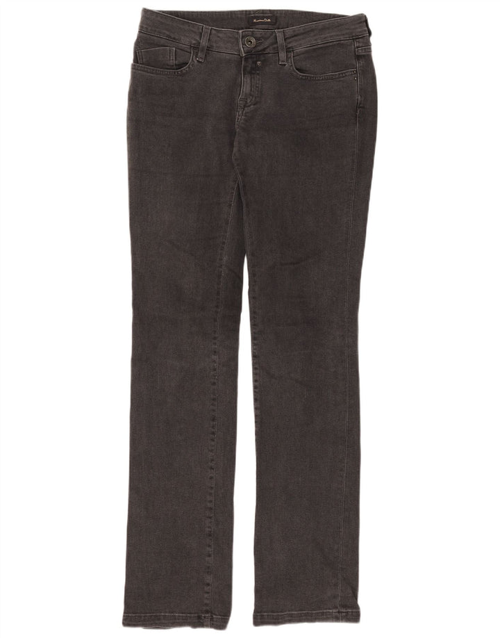 Vaqueros Massimo Dutti Mujer Slim W29 L33 Gris Algodón