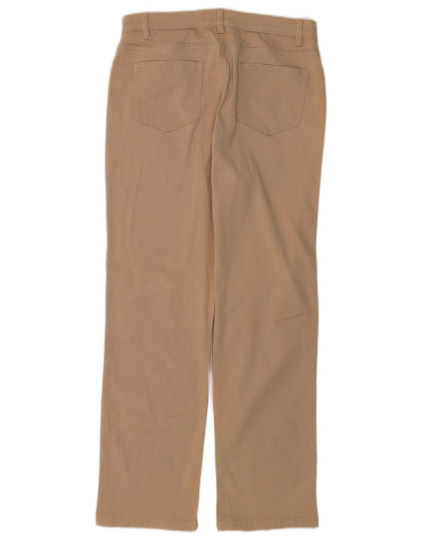 Marks & Spencer Pantalones Casuales Rectos para Mujer UK 40 Large W34 L28 Beige