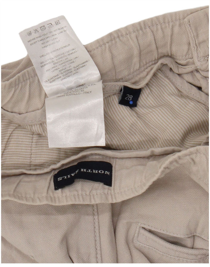 Pantalones cortos chinos North Sails para hombre W28 Small Beige Algodón