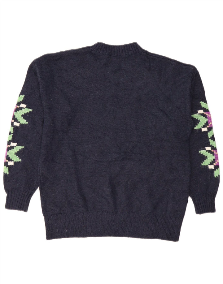 Marks & Spencer - Jersey de cuello redondo para mujer, talla 40, tamaño mediano, azul marino