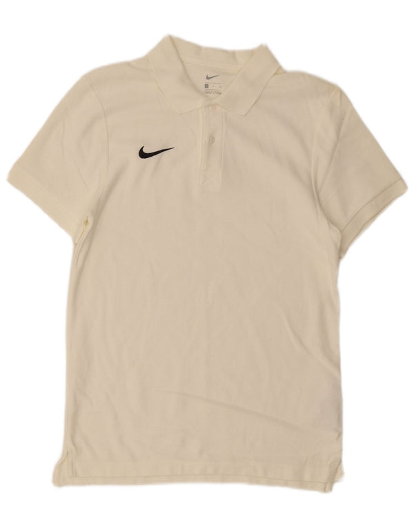 Polo Nike Hombre Pequeño De Algodón Blanco Roto