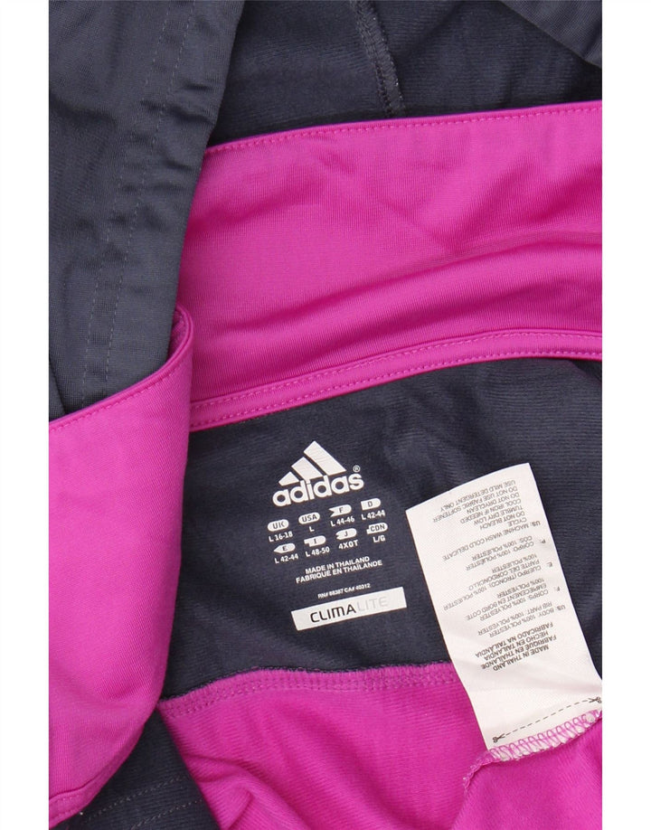 ADIDAS Sudadera con capucha Climalite Zip para mujer Reino Unido 40/18 Grande Color rosa