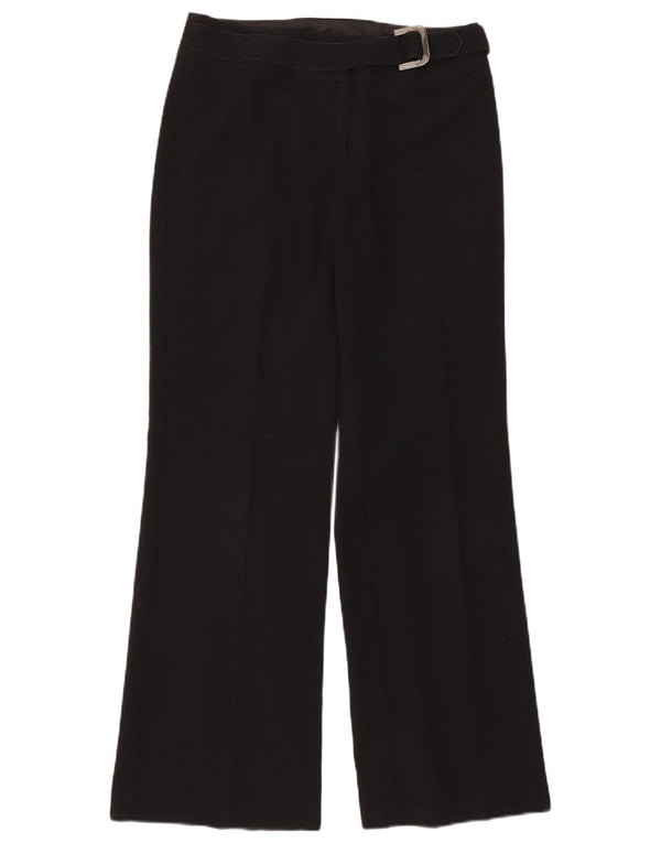 Marks & Spencer Womens Bootcut Casual Trousers UK 10 Small W30 L32 Black