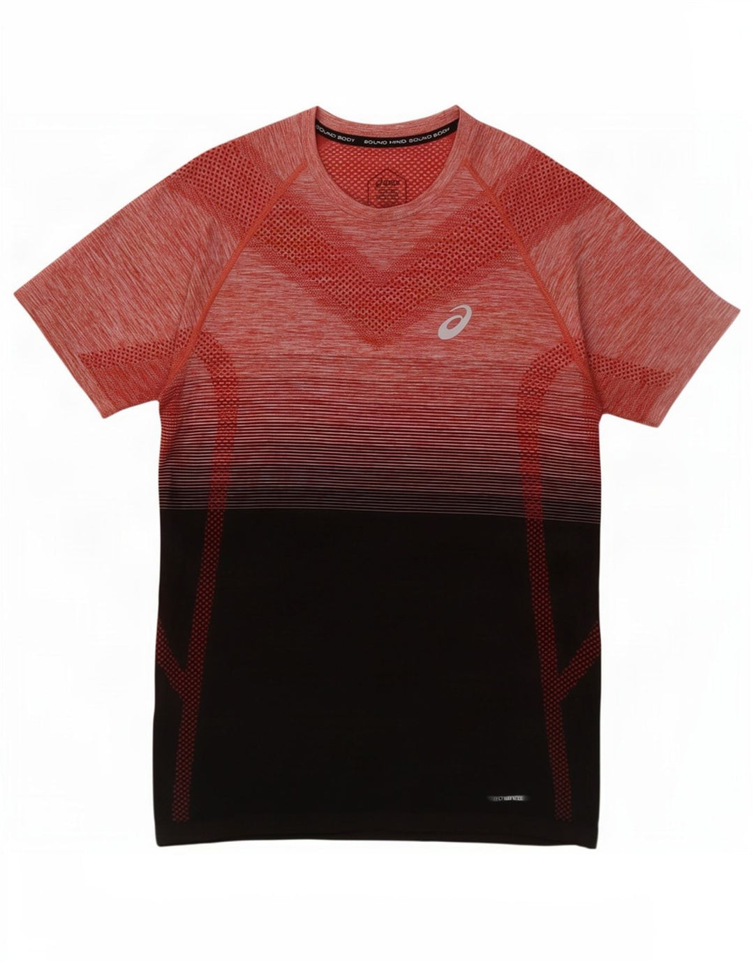 Camiseta Asics Hombre Top Medium Rojo Colorblock