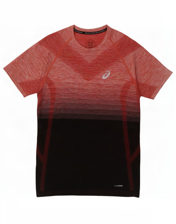 Camiseta Asics Hombre Top Medium Rojo Colorblock