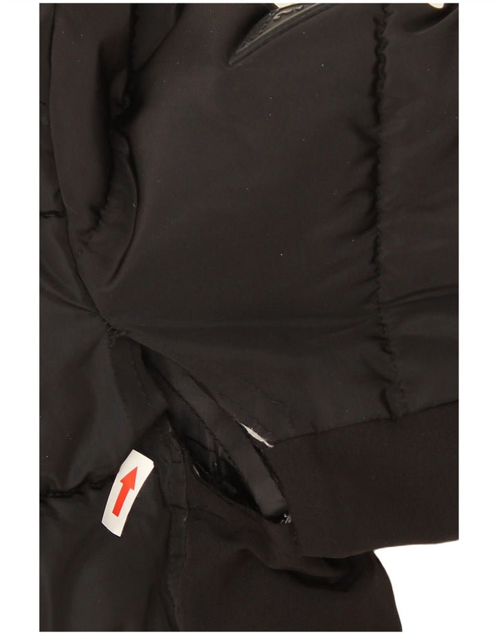 Guess Chaqueta acolchada con capucha para hombre UK 42 XL Poliéster negro