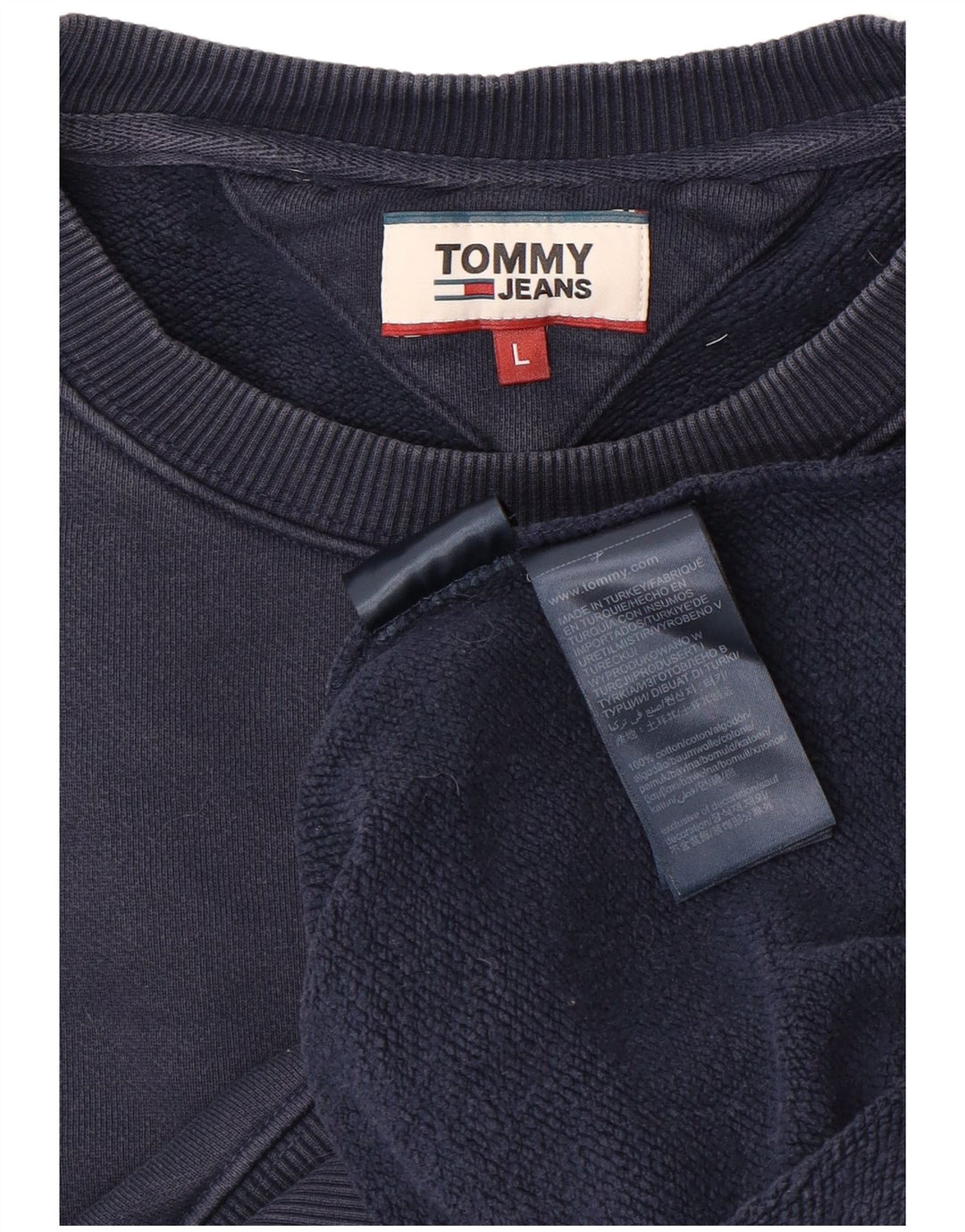 TOMMY HILFIGER Sudadera extragrande para mujer, talla 40, talla grande, azul marino