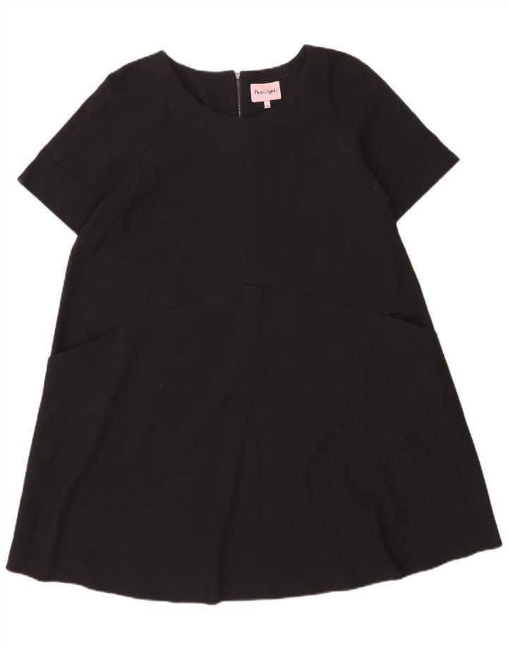 Phase Eight Vestido básico para mujer UK 44 Grande Poliéster negro