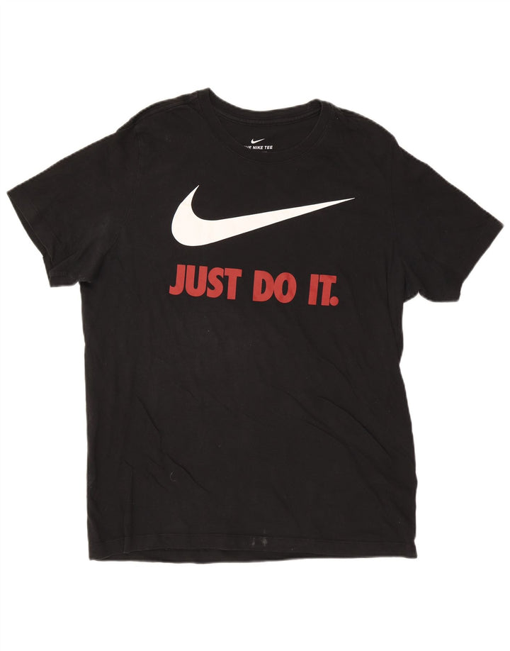 Nike - Camiseta gráfica para hombre, talla grande, color negro