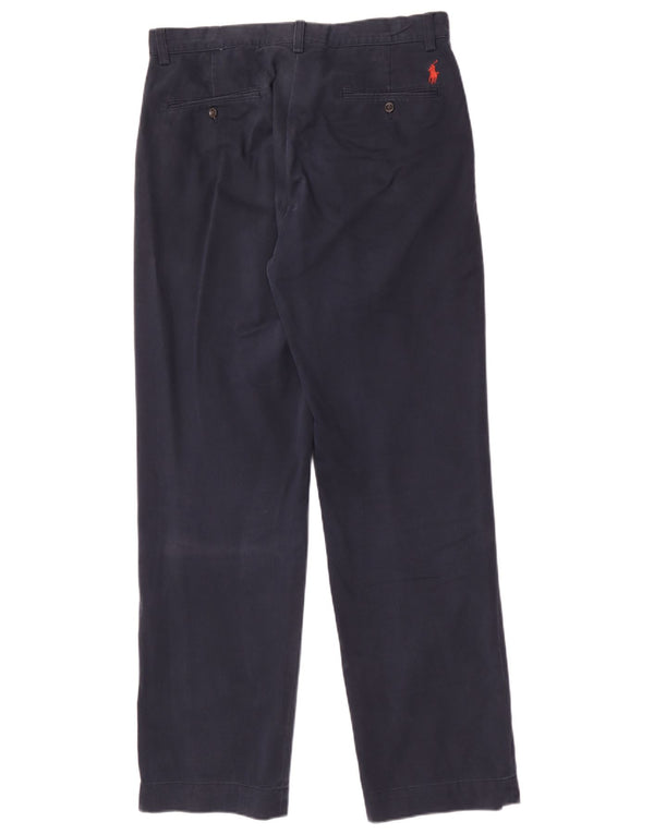 Polo Ralph Lauren Pantalones chinos rectos para hombre W32 L32 Algodón azul marino