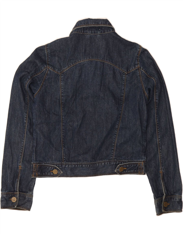 OASIS Womens Crop Denim Jacket UK 12 Medium Blue Vintage Oasis and Second-Hand Oasis from Messina Hembry 