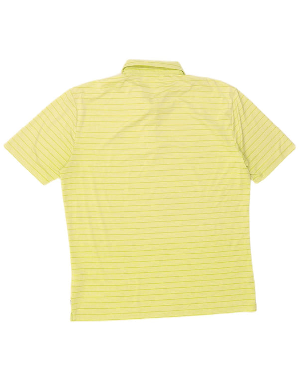 Polo Calvin Klein para hombre Poliéster a rayas amarillas grandes